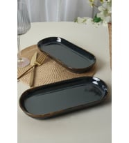 Zümrüt Noyan Kayık Tabak 26 cm, 2'li set, şık ve dayanıklı tasarım