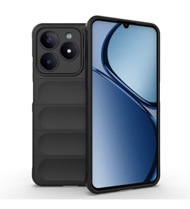 Realme C61 Uyumlu Kılıf Esnek TPU Oyuklu Arka Yüzey Tasarımlı Zore Etnik Silikon Kapak