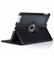 iPad 2 3 4 Kılıf 360 Dönebilen Standlı Case A1395 A1396 A1397 A1416 A1430 A1403 (Siyah)