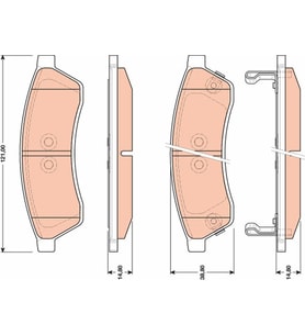 Chevrolet Epica Arka Fren Balatası 2006-2012