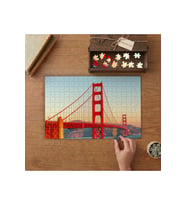 Golden Gate Köprüsü Akşam Üstü Tasarımı 240 parça Ahşap Puzzle Ahşap Kutuda MP00182