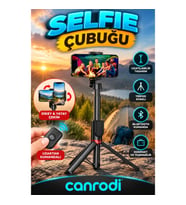 Uzatılabilir Tripodlu Selfie Çubuğu – Dikey ve Yatay Çekim, Uzaktan Kumandalı