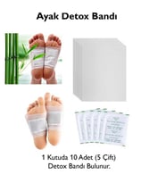 Detoks Ayak Bandı 10 Adet Toksin Atıcı Ayak Sağlığı Yorgunluk Bandı Detox Bandı 5 Çift