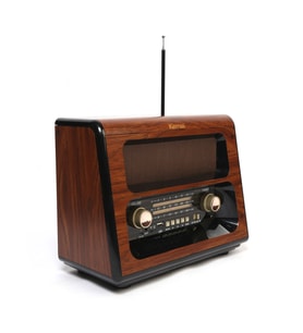 Kemai MD-1910BT Şarjlı Nostaljik Radyo Bluetooth Fm Radyo USB Sd Mp3 Retro (Siyah)