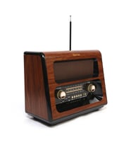 Kemai MD-1910BT Şarjlı Nostaljik Radyo Bluetooth Fm Radyo USB Sd Mp3 Retro (Siyah)