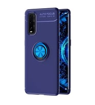Oppo Find X2 Kılıf Range Yüzüklü Silikon - Mavi