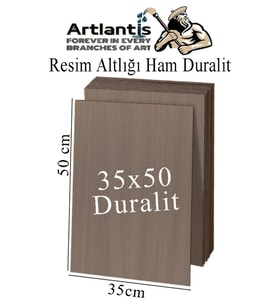 Resim Altlığı Duralit 35x50 cm 1 Adet Ham Mdf Çok Amaçlı Kullanım 3 mm Kalınlığında Durolit (Naturel)