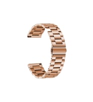 Samsung Galaxy Watch Active 2 40mm Uyumlu 20mm Kordon Metal Baklalı Tasarım Zore Band-04 Kayış