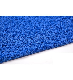 COLOURMAT Kaydırmaz Kaymaz Yolluk Karmaşık Halı Kıvırcık Paspas 1m X 3m (MAVİ) (STD)