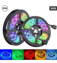 Rgb Şerit 5 Metre 16 Renkli Kumandalı Adaptörlü Çift Taraflı Bant