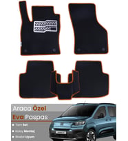 Fiat Doblo (2023-2024) Uyumlu EVA Paspas Tam Set – Birebir Uyum, Araca Özel Tasarım,Kolay Montaj