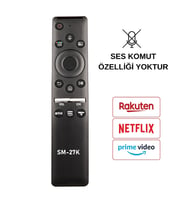 (SES KOMUTSUZ) SAMSUNG NETFLIX-PRIME VIDEO TUŞLU LCD LED TV KUMANDA- (RM-G2100 V1-BN59-01312B)
