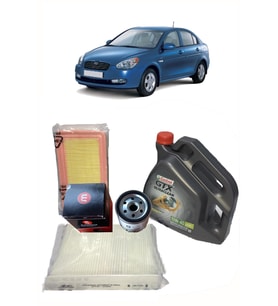 HYUNDAİ ACCENT ERA YAĞ BAKIM SETİ 1.4 1.6 BENZİNLİ VE LPG'Lİ MOTORLAR İÇİN CASTROL GTX 10W 40