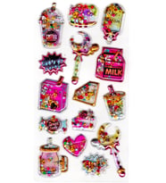 Sticker Kabartmalı Sticker Defter, Planlayıcı Etiket (pullu-817) - 17X9 cm - içecek parti