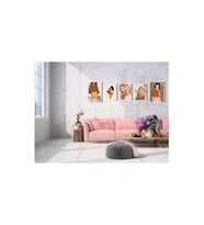 ÖZCANLAR ÇERÇEVE Çerçevesiz Çerçeve Görünümlü 5 Parça Mdf Tablo Seti Çoklu Çerçeve Seti Mdf Baskı ÖZC-MDF5C