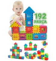 192 Parça Yapı Oyuncak Puzzle Blok 3D Tasarım Yeteneğini Geliştiren Eğlenceli Bilişsel Yapı Taşları