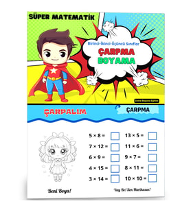 Birinci, İkinci ve Üçüncü Sınıflar İçin Süper Matematik (ÇARP-BOYA)