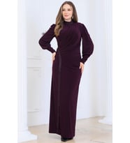Eleni Tesettür Abiye Mürdüm