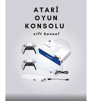 Mey İthalat® 4K Destekli Bluetooth Oyun Konsolu – M15 Modeli (Krem)