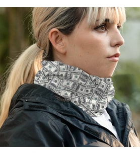 Banknot Dolarlar Boyunluk Maske Bandanası