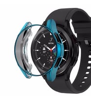 Microsonic Samsung Galaxy Watch 4 Classic 46mm Kılıf 360 Full Round Soft Silicone Koyu Yeşil