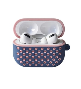 Pilelistore   Airpods Pro 2 (2.nesil) Spor Delikli Kılıf - Mavi-Pembe