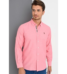 G974 DEWBERRY ERKEK GÖMLEK-PEMBE