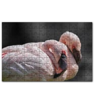 Cakapuzzle Uyuklayan Bir Çift Flamingo Puzzle Yapboz MDF (Ahşap) (120 Parça)