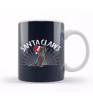 Santa Claws Christmas Cat Kupa Bardak Porselen