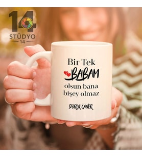 Stüdyo 14 Kişiye Özel BABAM Kupa - Babalar Günü -Arkadaşa Hediye -Sevgiliye Hediye