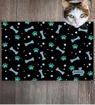 Monnhein Pet Mat – Kişiselleştirilebilir Kaymaz Mama Altlığı, 50x35 cm