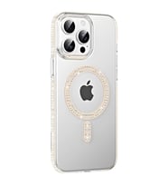 Joko Apple İphone 15 Pro Move Taşlı Magsafe Kapak - Pembe