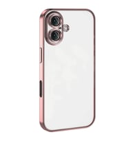 Apple İphone 16 Plus Kılıf Razer Lensli Silikon - Pembe