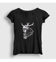 Presmono Kadın Siyah Maria Franz V2 Heilung T-Shirt 407108tt