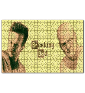 Cakapuzzle Breaking Bad Walter ve Jesse Sarı 120 Parça Puzzle Yapboz MDF (Ahşap)