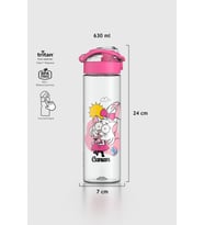 Renga Saga Kral Şakir Desenli 630 ml Tritan Çocuk Matara 222030 Pembe