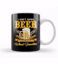 I Don t Drink Beer I Drink a Wheat Smoothie Pun Kupa Bardak Porselen