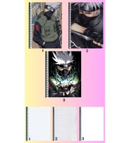 Kakashi hatake 3 adet defter A4 büyük boy çizgili_kareli_çizgisiz