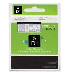 Dymo 45810 Şeffaf Üzerine Siyah Muadil Etiket