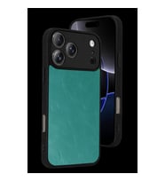 İphone 17 Pro Max Aras Deri Kapak - Açık Yeşil