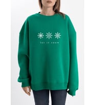 Unisex Oversize Let it Snow Sweatshirt
