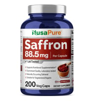 Saffron 88.5 mg 200 Veg. Capsules