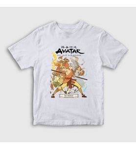 Presmono Unisex Çocuk Beyaz Promise Anime Avatar The Last Airbender T-Shirt 262528tt