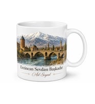 Erzincan Şehir Anısı Fotoğraflı Kupa Bardak Hatıra Hediye