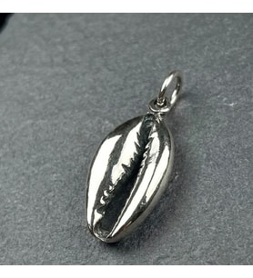 Gümüş Deniz Kabuğu Kolye Ucu 925 Ayar Gümüş Unisex Deniz Kabuğu Figürlü Kolye Ucu