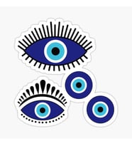 Nazar Boncuğu Sticker Araba 18cm Yapıştırma Etiket MD29