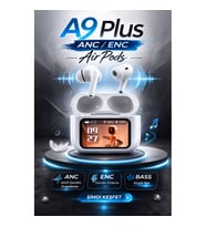 A9 Plus ANC/ENC Ekranlı Kablosuz Kulaklık