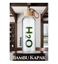 Transformacion Bambu Kapak Borosilikat Matara 1000 ml 719562