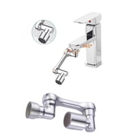 Mey İthalat® Dönebilen Musluk Başlığı Akrobat Mutfak Banyo Musluk Ucu Başlığı Oynar Başlıklı