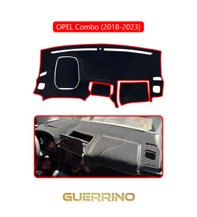 OPEL Combo 18+ (2018-2023)TORPİDO KORUMA HALISI KIRMIZI KENAR